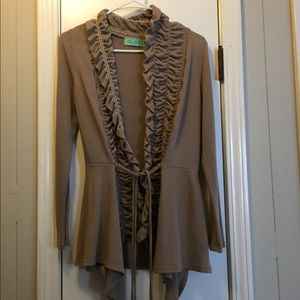 Brown cardigan